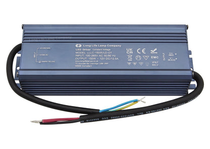 LED Driver 12v Output Low Voltage IP67 Waterproof Transformer 150W - Energy Light Bulbs - Free delivery on all orders