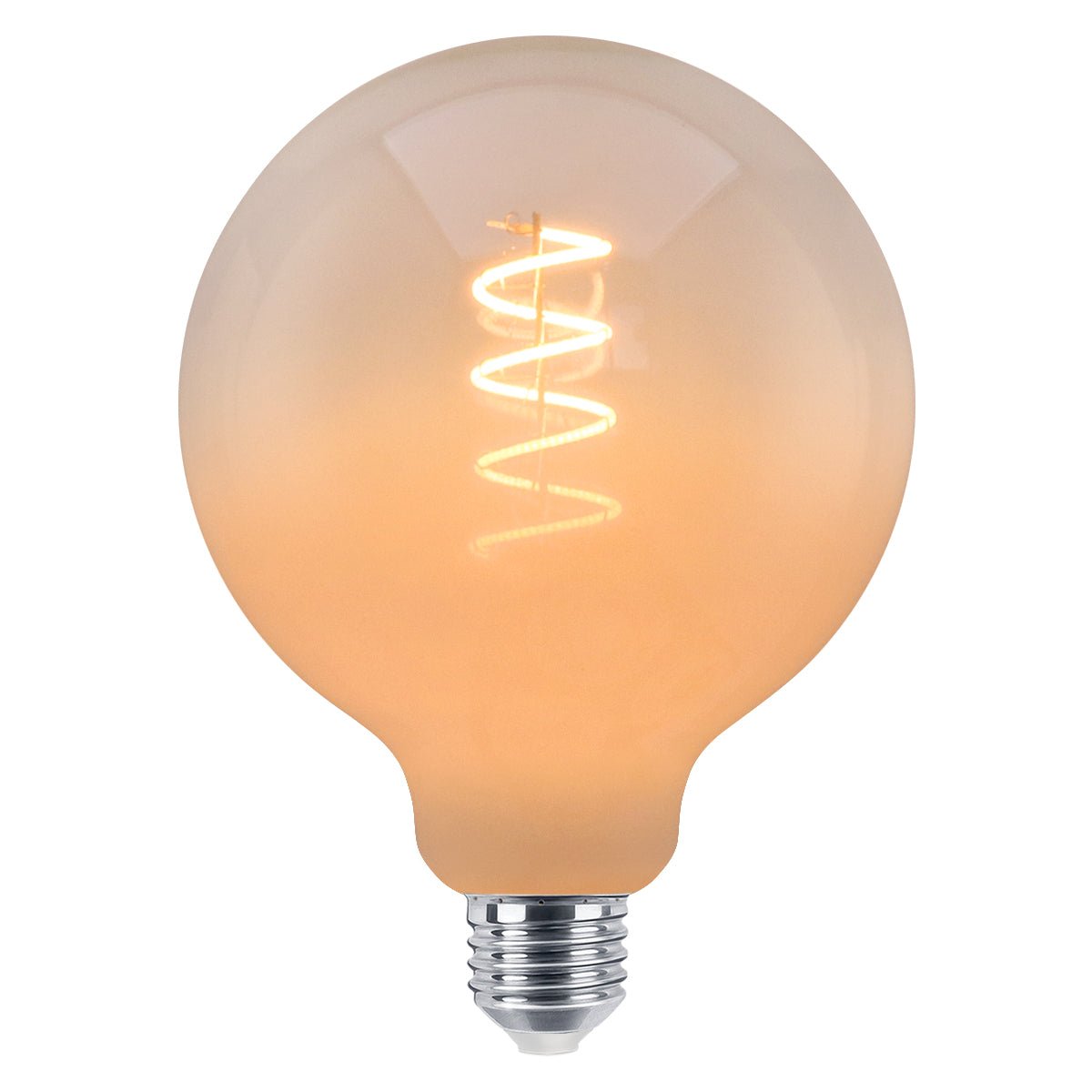 LED G125 Clear Opal Globe Frosted Glass Light Bulb 4W E27 - Energy Light Bulbs - Free delivery on all orders
