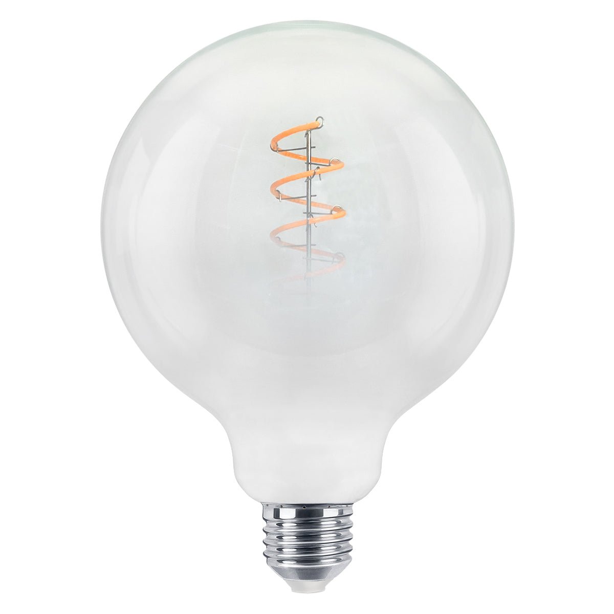 LED G125 Clear Opal Globe Frosted Glass Light Bulb 4W E27 - Energy Light Bulbs - Free delivery on all orders