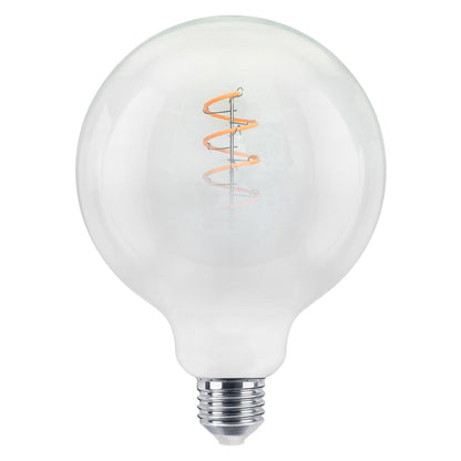 LED G125 Clear Opal Globe Frosted Glass Light Bulb 4W E27 - Energy Light Bulbs - Free delivery on all orders