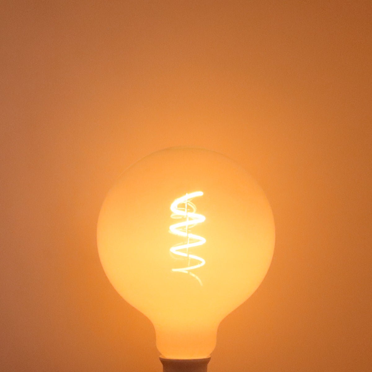 LED G125 Clear Opal Globe Frosted Glass Light Bulb 4W E27 - Energy Light Bulbs - Free delivery on all orders