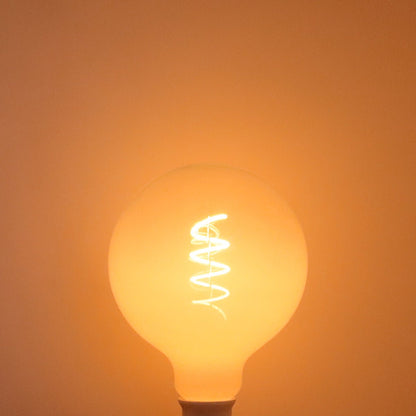 LED G125 Clear Opal Globe Frosted Glass Light Bulb 4W E27 - Energy Light Bulbs - Free delivery on all orders