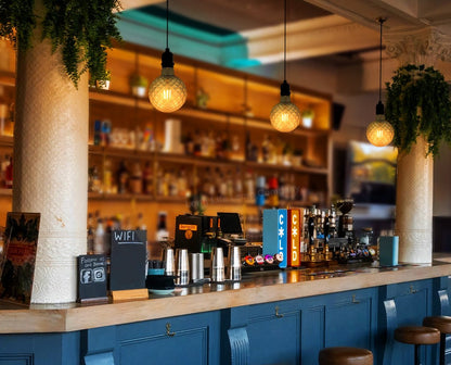 LED Glass Globe Light Bulb E27 Edison Screw Filament Classic Blue Smoked G125 Pinecone - Energy Light Bulbs - Free delivery on all orders
