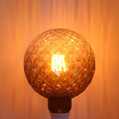 LED Glass Globe Light Bulb E27 Edison Screw Filament Classic Grey Smoked G125 Pinecone - Energy Light Bulbs - Free delivery on all orders