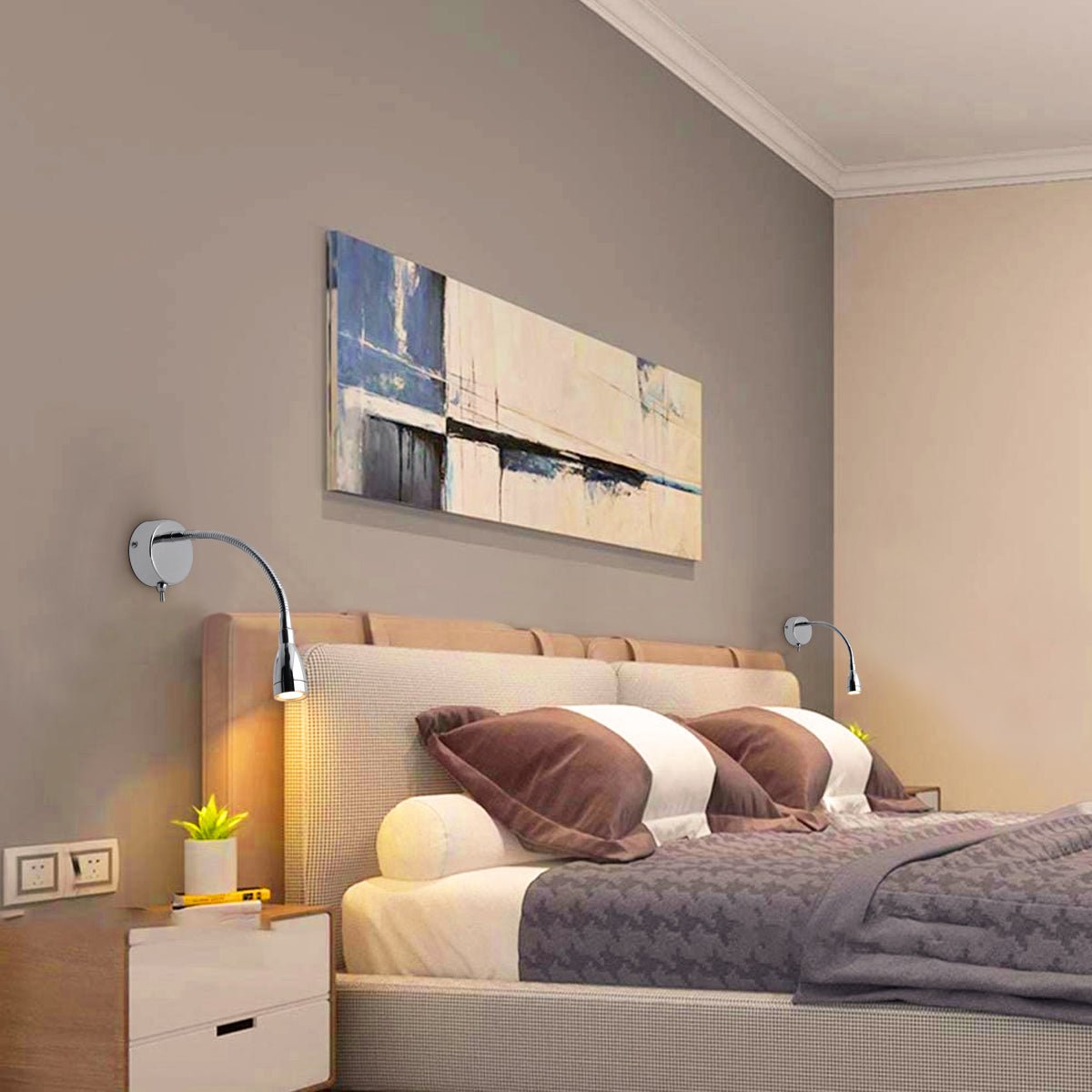 LED Indoor Bedside Reading Wall Light 2W 3000K Chrome - Energy Light Bulbs - Free delivery on all orders