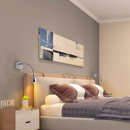 LED Indoor Bedside Reading Wall Light 2W 3000K Chrome - Energy Light Bulbs - Free delivery on all orders