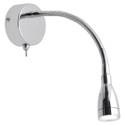 LED Indoor Bedside Reading Wall Light 2W 6000K Chrome - Energy Light Bulbs - Free delivery on all orders