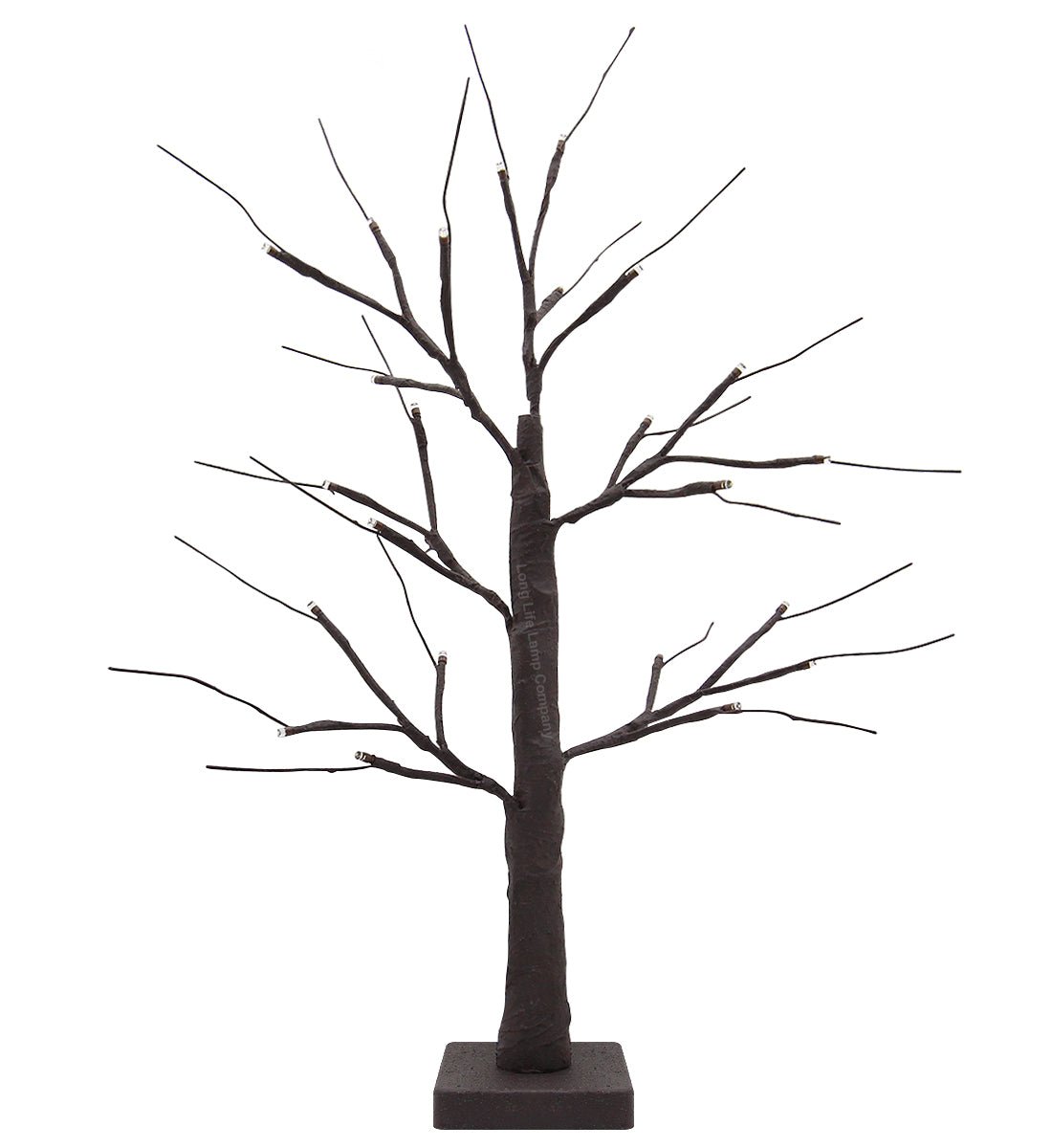 LED Indoor Christmas Brown Tree Miniature 60cm Mains And Battery Operated - Energy Light Bulbs - Free delivery on all orders