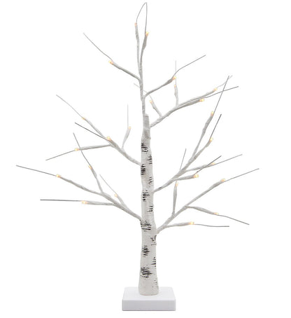 LED Indoor Christmas Tree White 60cm 3000k Light Dual Mains and Battery Operated - Energy Light Bulbs - Free delivery on all orders