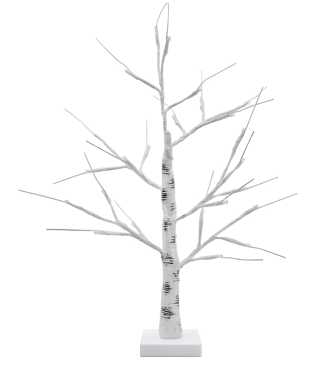 LED Indoor Christmas Tree White 60cm 3000k Light Dual Mains and Battery Operated - Energy Light Bulbs - Free delivery on all orders