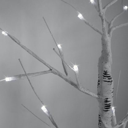 LED Indoor Christmas Tree White 60cm 6000k Light Dual Mains and Battery Operated - Energy Light Bulbs - Free delivery on all orders