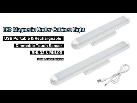 LED Magnetic USB Rechargeable Under Cabinet Night Lights with Touch Sensor Cool White RNL02 - Energy Light Bulbs - Free delivery on all orders