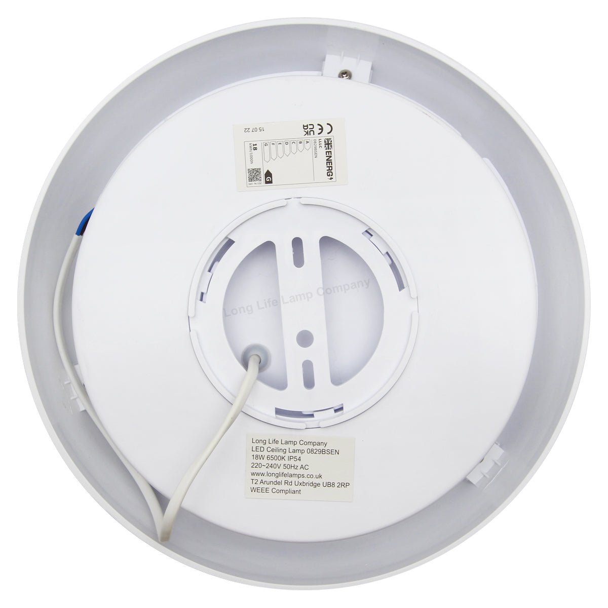 LED Microwave Motion Sensor Ceiling Light Round 18w 6500k IP54 Remote Controlled - Energy Light Bulbs - Free delivery on all orders