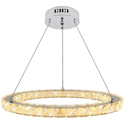 LED Modern Round Ceiling Chandelier Ring Warm White - Energy Light Bulbs - Free delivery on all orders