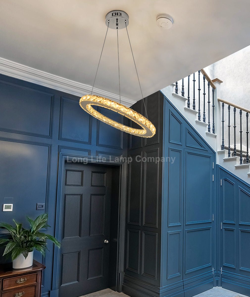 LED Modern Round Ceiling Chandelier Ring Warm White - Energy Light Bulbs - Free delivery on all orders