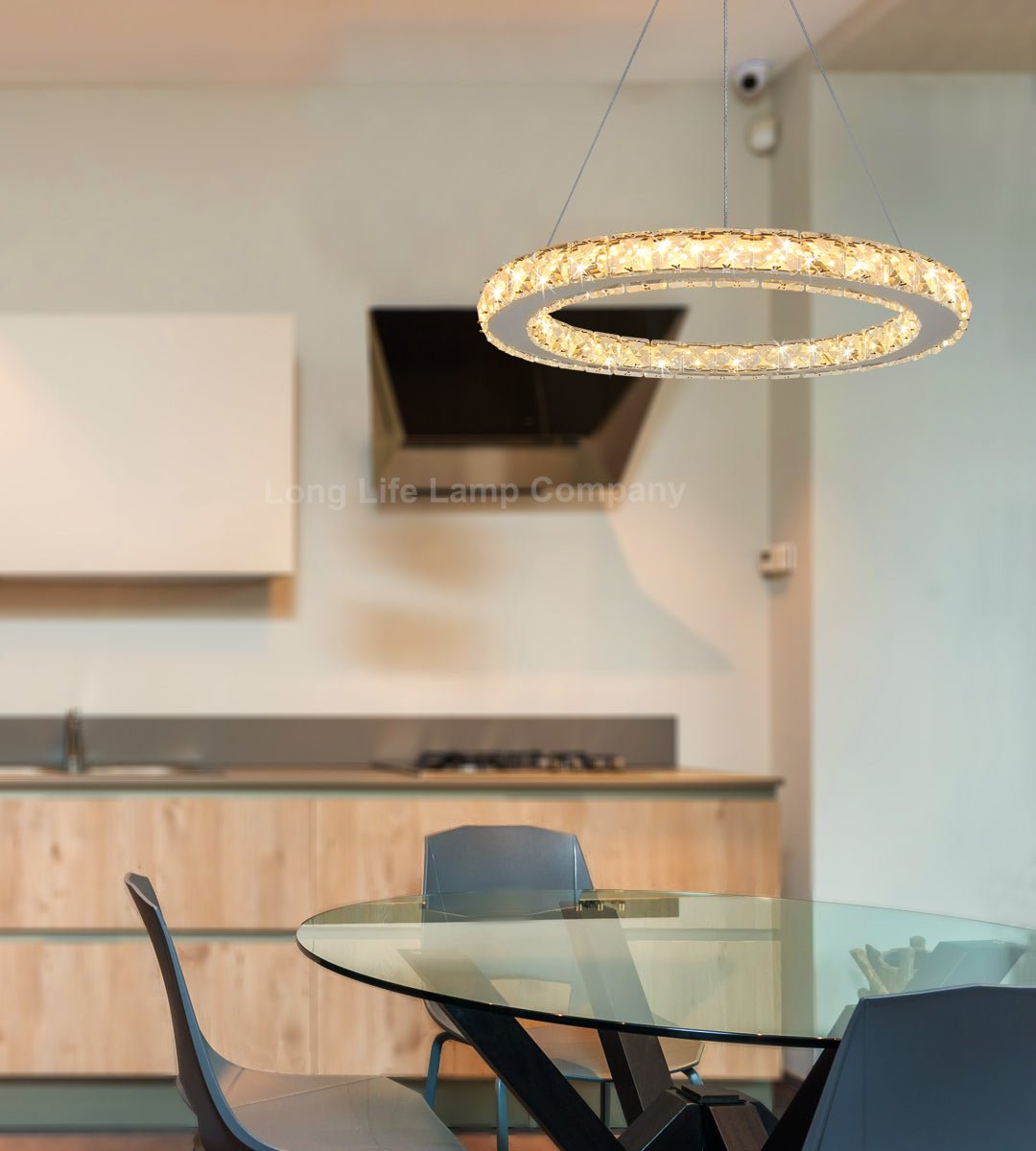 LED Modern Round Ceiling Chandelier Ring Warm White - Energy Light Bulbs - Free delivery on all orders