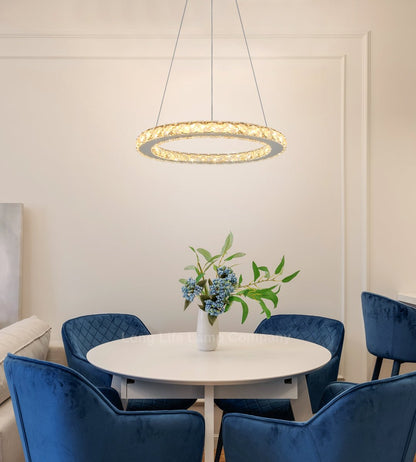 LED Modern Round Ceiling Chandelier Ring Warm White - Energy Light Bulbs - Free delivery on all orders