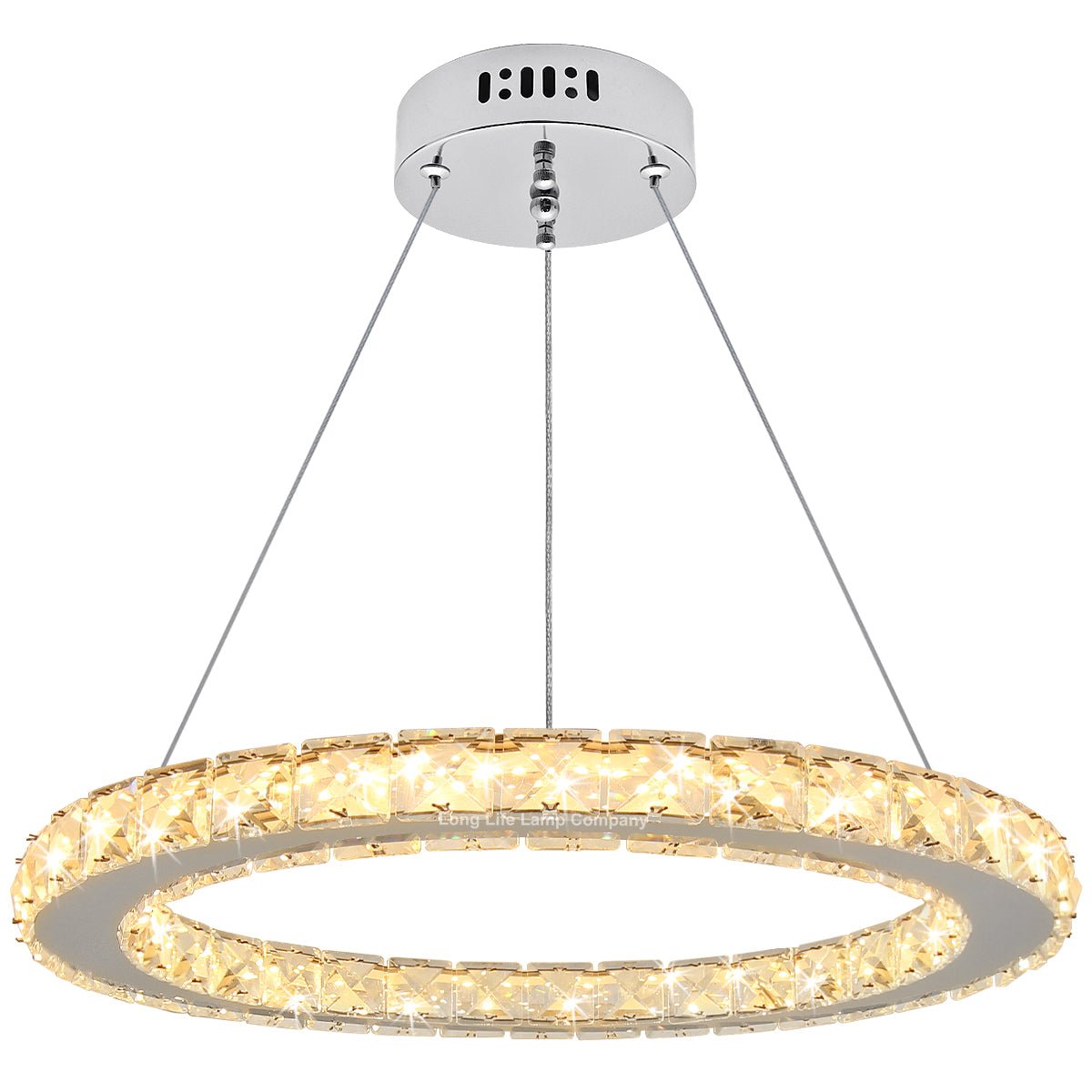 LED Modern Round Ceiling Chandelier Ring Warm White - Energy Light Bulbs - Free delivery on all orders