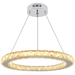 LED Modern Round Ceiling Chandelier Ring Warm White