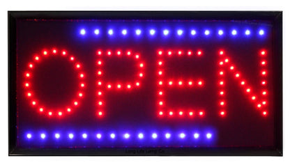 LED Open Sign For Shop Window Display Illuminated Flashing LED Sign Super Bright - Energy Light Bulbs - Free delivery on all orders