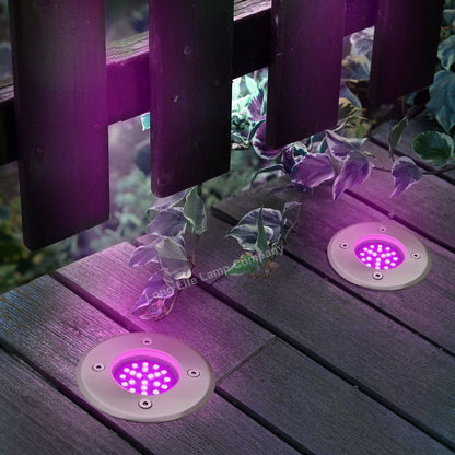 LED Outdoor Round Ground Recessed Light WW CW RED YELLOW GREEN BLUE RGB IP67 Waterproof GL09 - Energy Light Bulbs - Free delivery on all orders