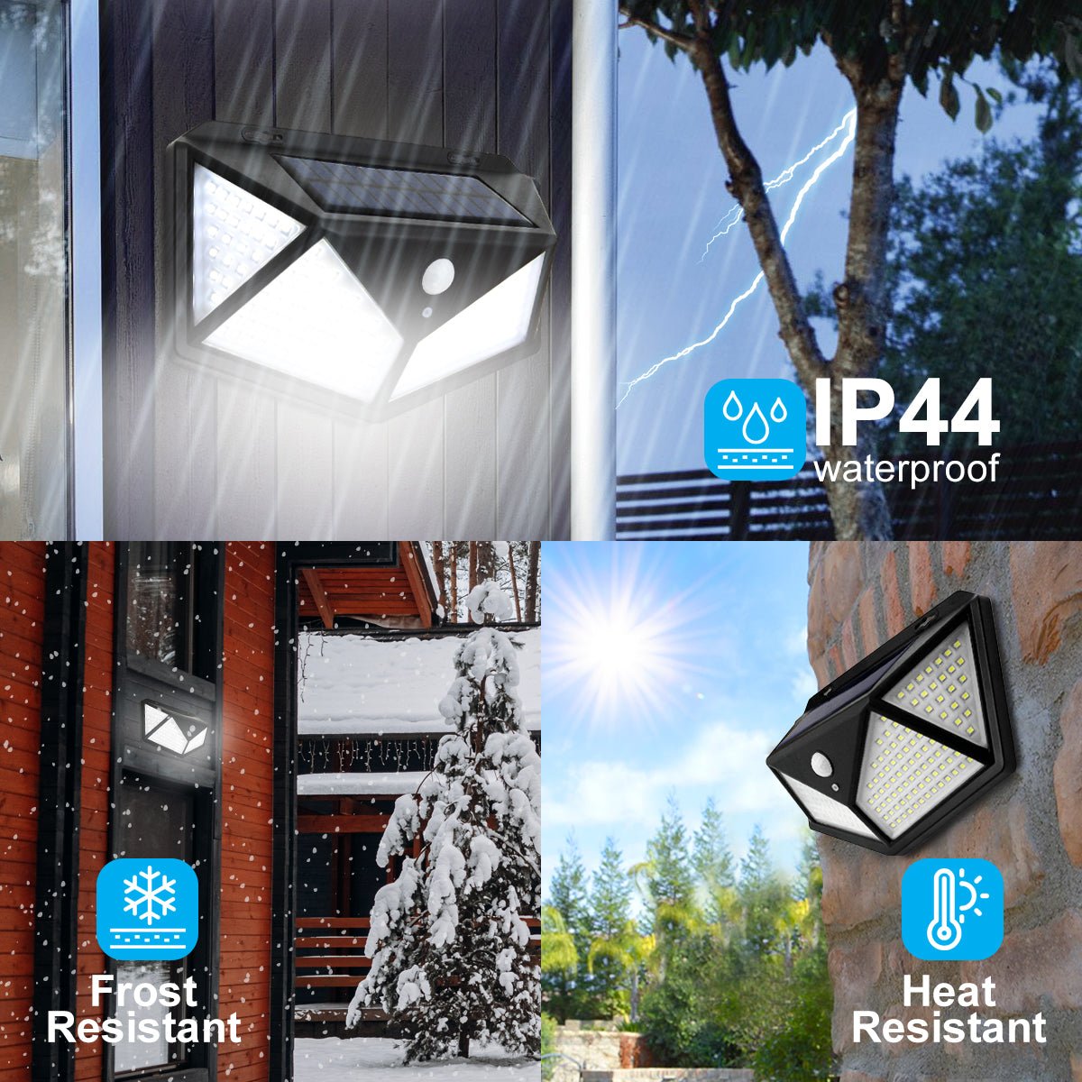 LED Outdoor Solar Wall Light PIR Motion Sensor Waterproof Garden Security Light - Energy Light Bulbs - Free delivery on all orders