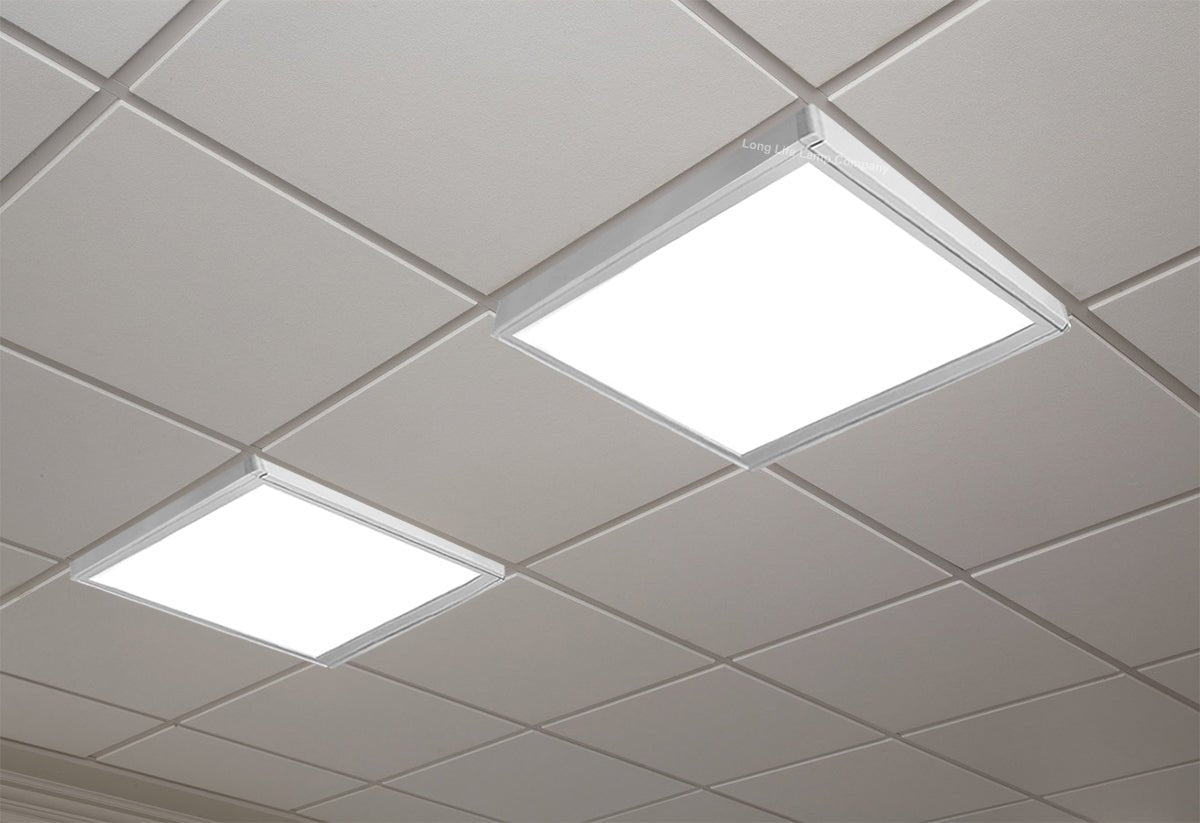 LED Panel Surface Mount Frame 600 x 600 Box Kit For 48w, 40w, 36w Ceiling Panel Light White Body 595 x 595 - Energy Light Bulbs - Free delivery on all orders