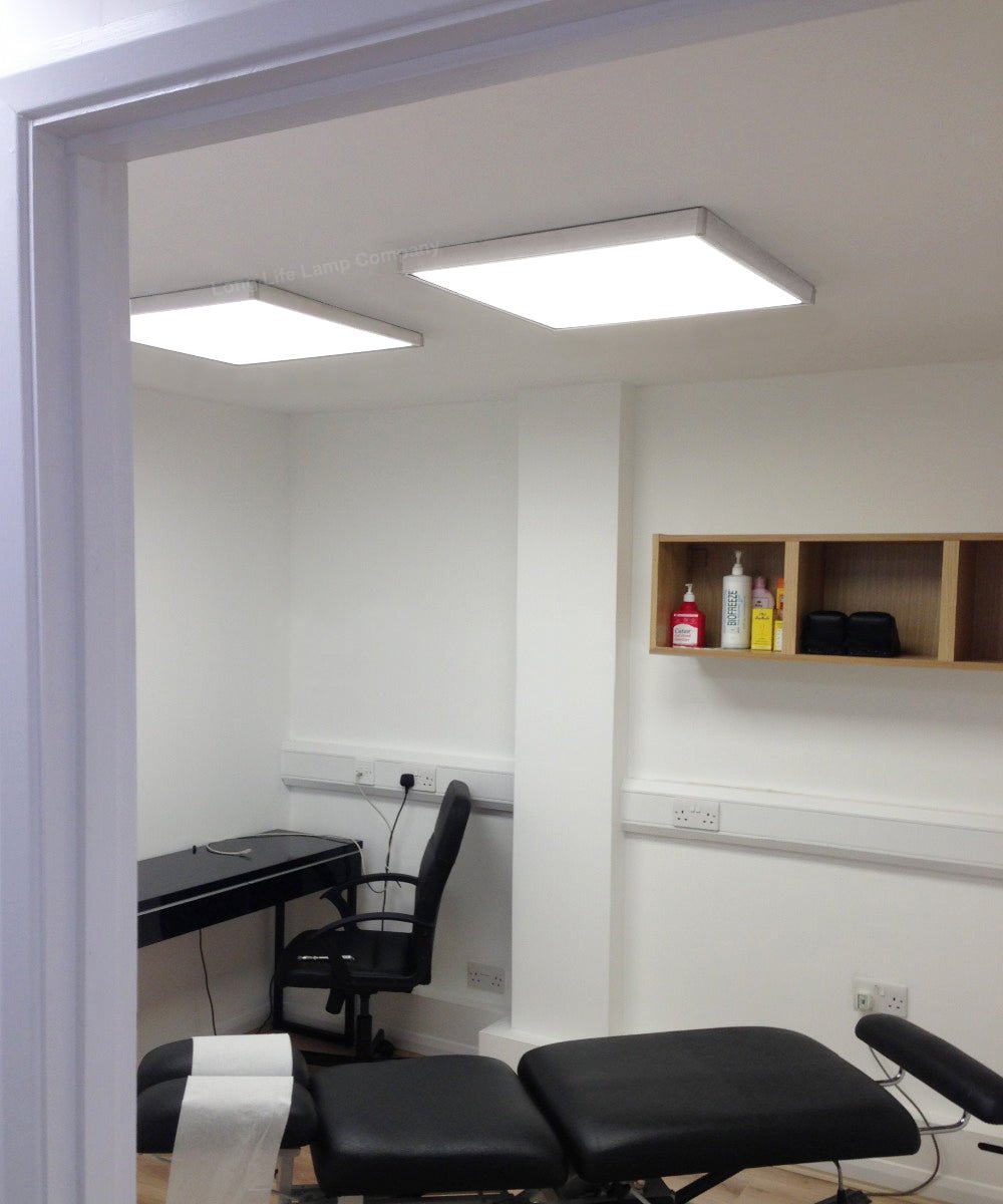 LED Panel Surface Mount Frame 600 x 600 Box Kit For 48w, 40w, 36w Ceiling Panel Light White Body 595 x 595 - Energy Light Bulbs - Free delivery on all orders
