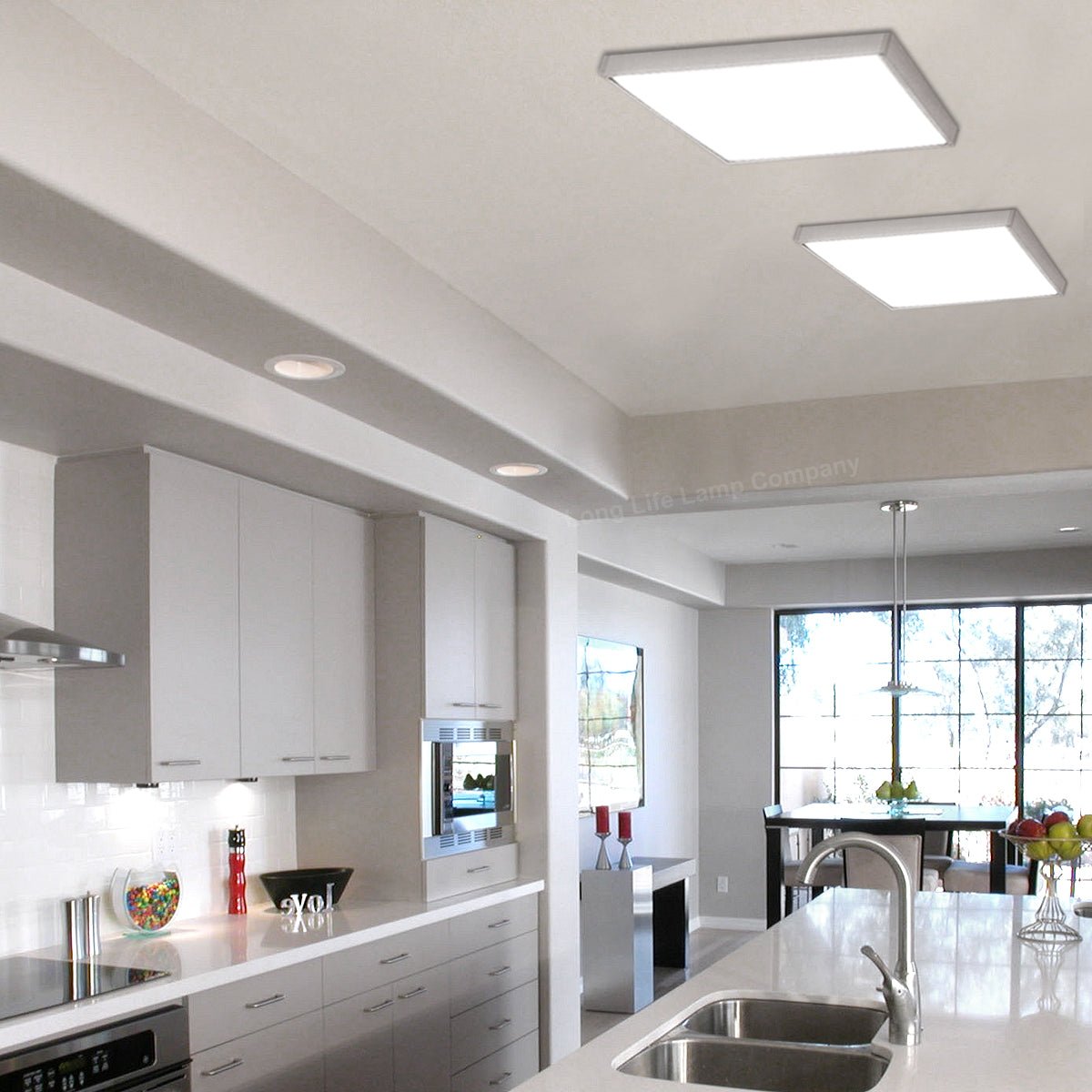LED Panel Surface Mount Frame 600 x 600 Box Kit For 48w, 40w, 36w Ceiling Panel Light White Body 595 x 595 - Energy Light Bulbs - Free delivery on all orders