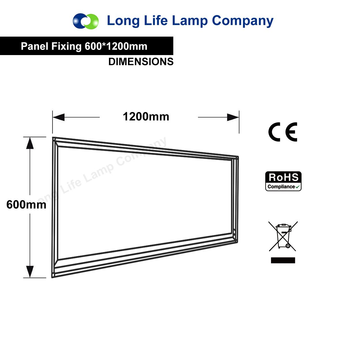 LED Panel Surface Mounting Frame Box Kit For Ceiling Panel 1200 x 600 White Body - Energy Light Bulbs - Free delivery on all orders