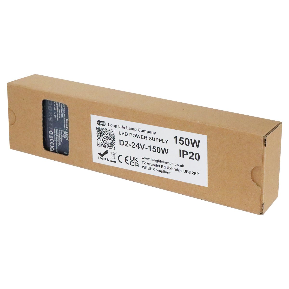 LED Power Supply IP20 24V Transformer Low Voltage D2 - 24V 150W - Energy Light Bulbs - Free delivery on all orders