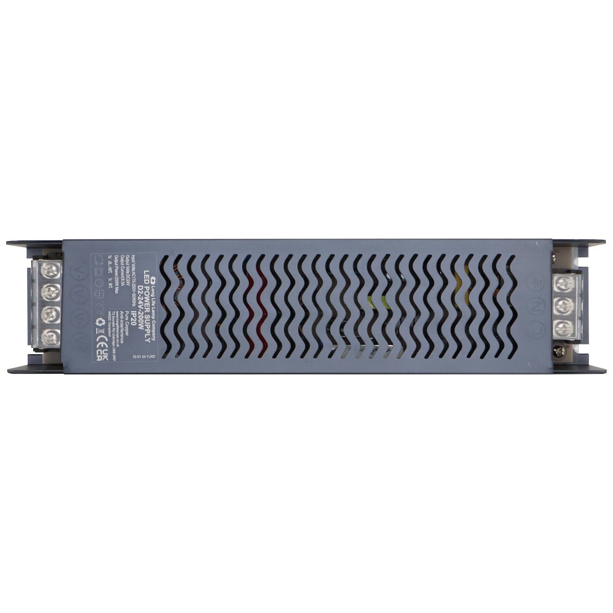 LED Power Supply IP20 24V Transformer Low Voltage D2 - 24V 200W - Energy Light Bulbs - Free delivery on all orders