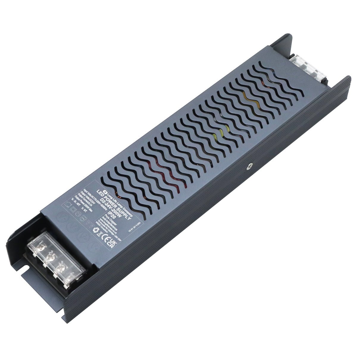 LED Power Supply IP20 24V Transformer Low Voltage D2 - 24V 200W - Energy Light Bulbs - Free delivery on all orders