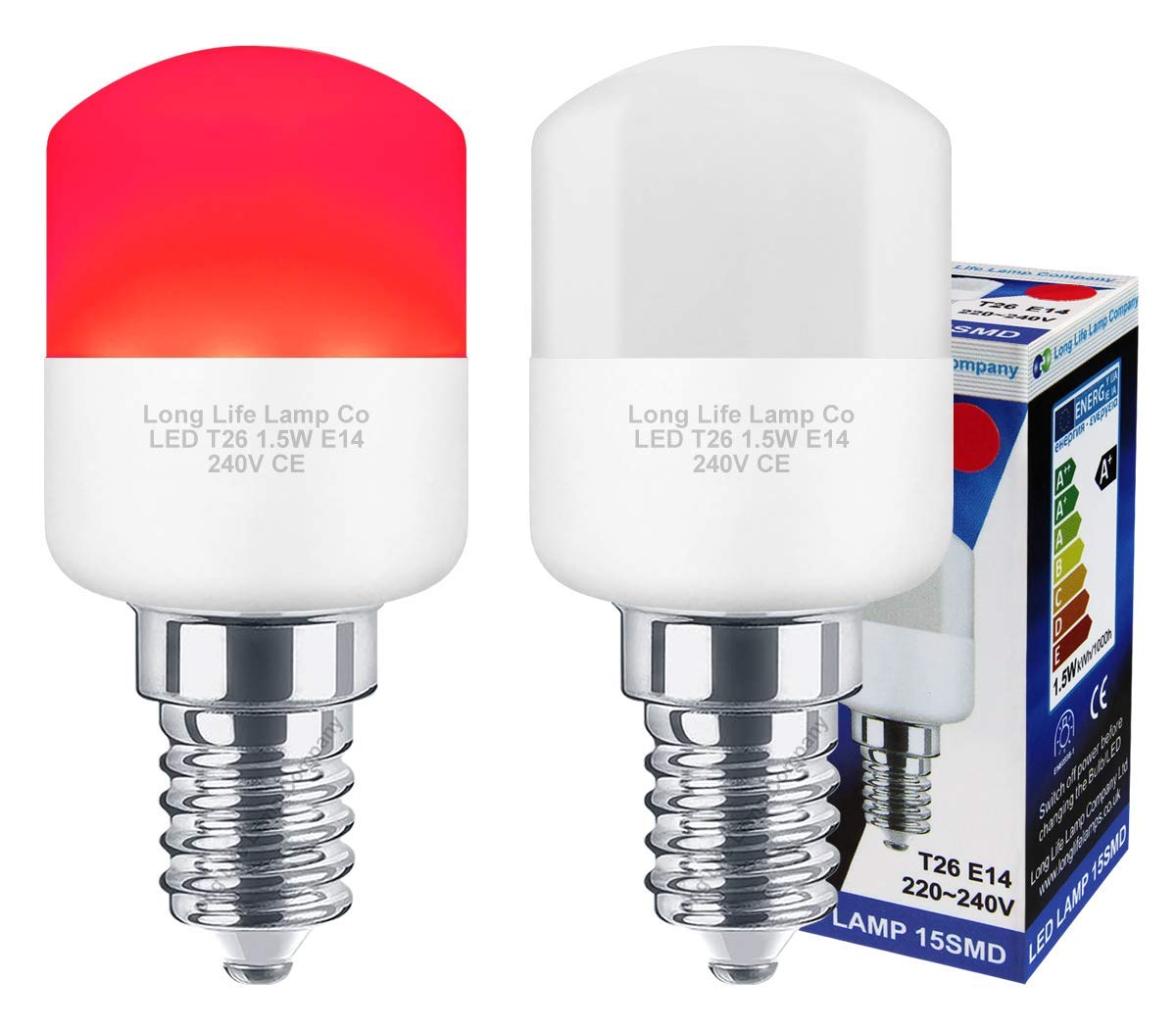 Colour LED Pygmy bulb with E14 fitting available in red, blue, green, yellow and cool white
