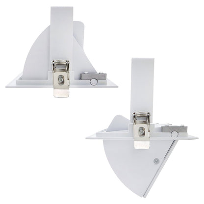 LED Rectangular Retail Ceiling Downlight Cool White 6000k Adjustable Beam Angle Recessed - Energy Light Bulbs - Free delivery on all orders