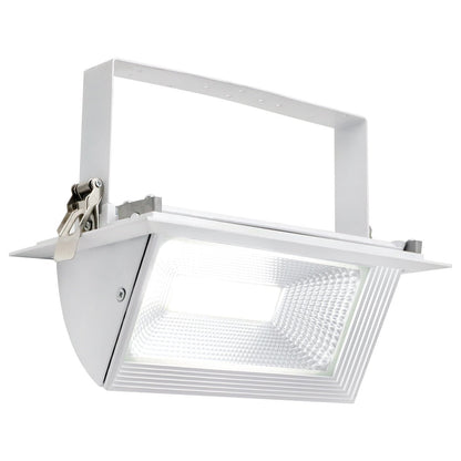 LED Rectangular Retail Ceiling Downlight Cool White 6000k Adjustable Beam Angle Recessed - Energy Light Bulbs - Free delivery on all orders