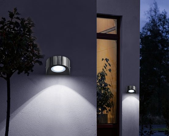 LED Stainless Steel Wall Down Light Modern Garden Outdoor Wall Light Cool White - Energy Light Bulbs - Free delivery on all orders