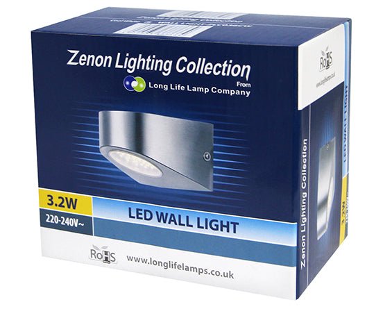 LED Stainless Steel Wall Down Light Modern Garden Outdoor Wall Light Cool White - Energy Light Bulbs - Free delivery on all orders