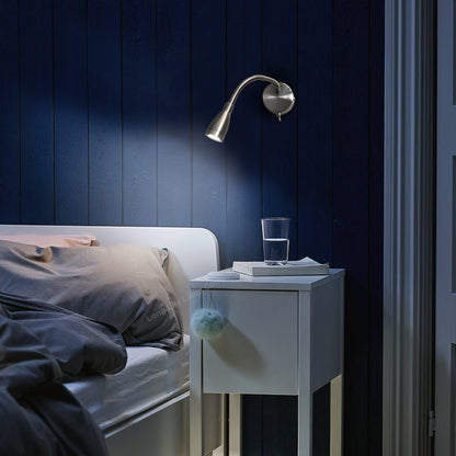 LED Switched Bedside Reading Wall Light Flexible Arm Cool White - Energy Light Bulbs - Free delivery on all orders