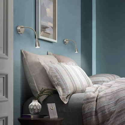 LED Switched Bedside Reading Wall Light Flexible Arm Cool White - Energy Light Bulbs - Free delivery on all orders