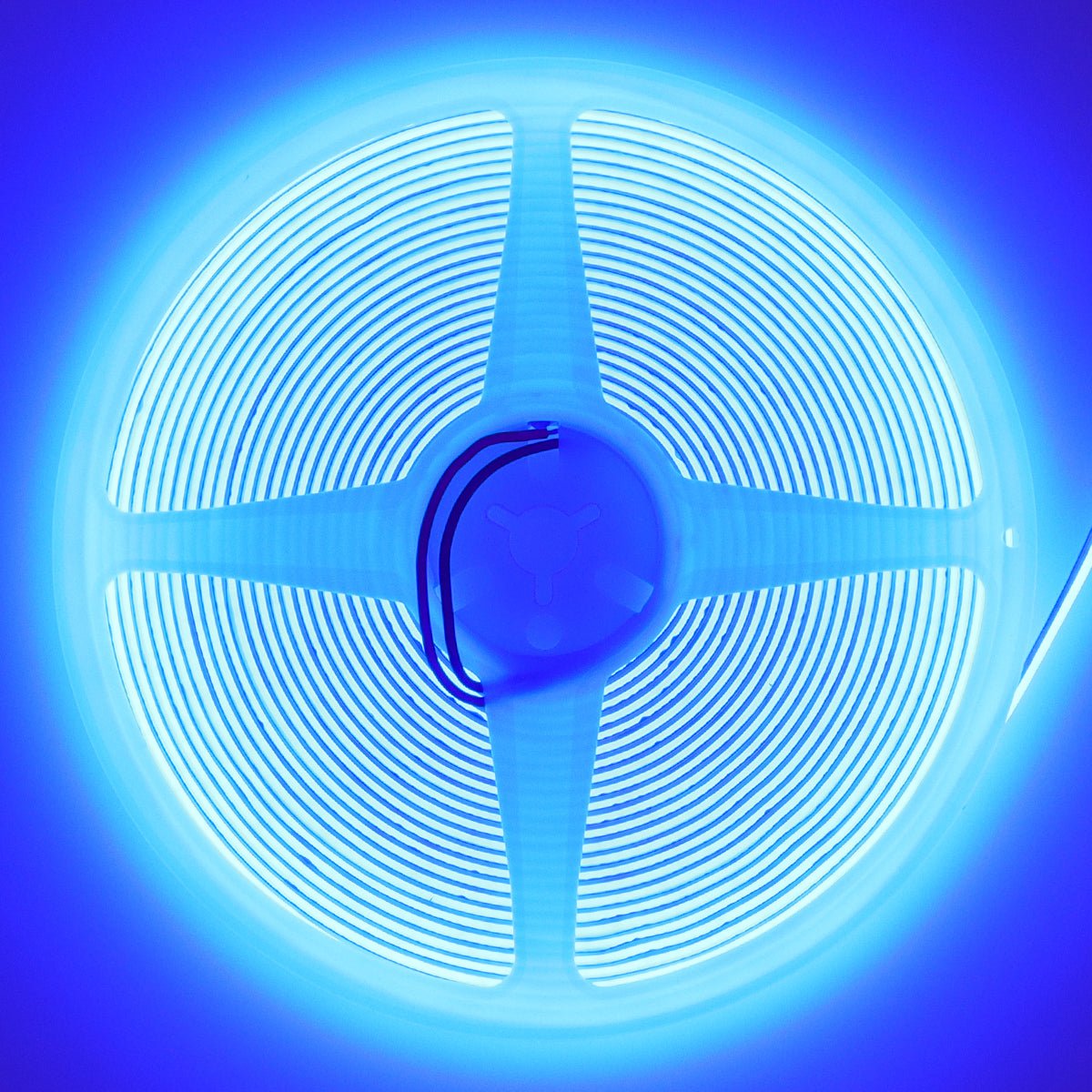 LED Tape Strip Light Continuous COB Illumination 10 Metres 24V Blue with Driver - Energy Light Bulbs - Free delivery on all orders