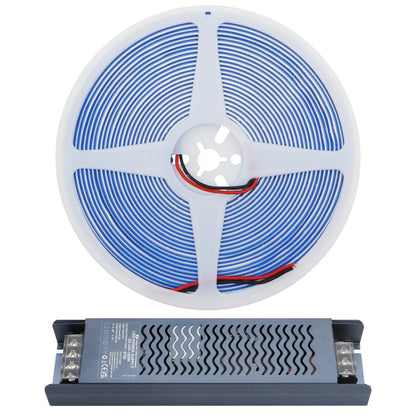 LED Tape Strip Light Continuous COB Illumination 10 Metres 24V Blue with Driver - Energy Light Bulbs - Free delivery on all orders
