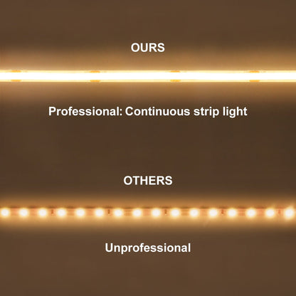 LED Tape Strip Light Continuous COB Illumination 10 Metres 24V Warm White with Driver - Energy Light Bulbs - Free delivery on all orders