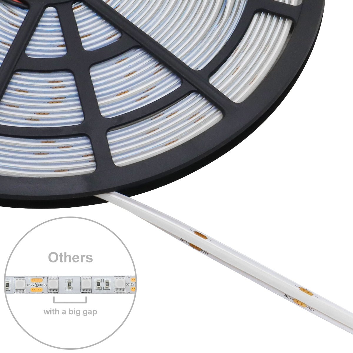 LED Tape Strip Light Continuous COB Illumination 15 Metres 24V Blue - Energy Light Bulbs - Free delivery on all orders