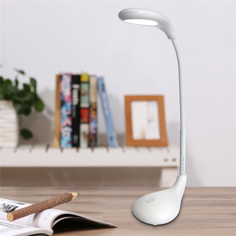 LED USB Rechargeable Portable Flexible 3 in 1 Table Desk Lamp Cool & Warm White - Energy Light Bulbs - Free delivery on all orders