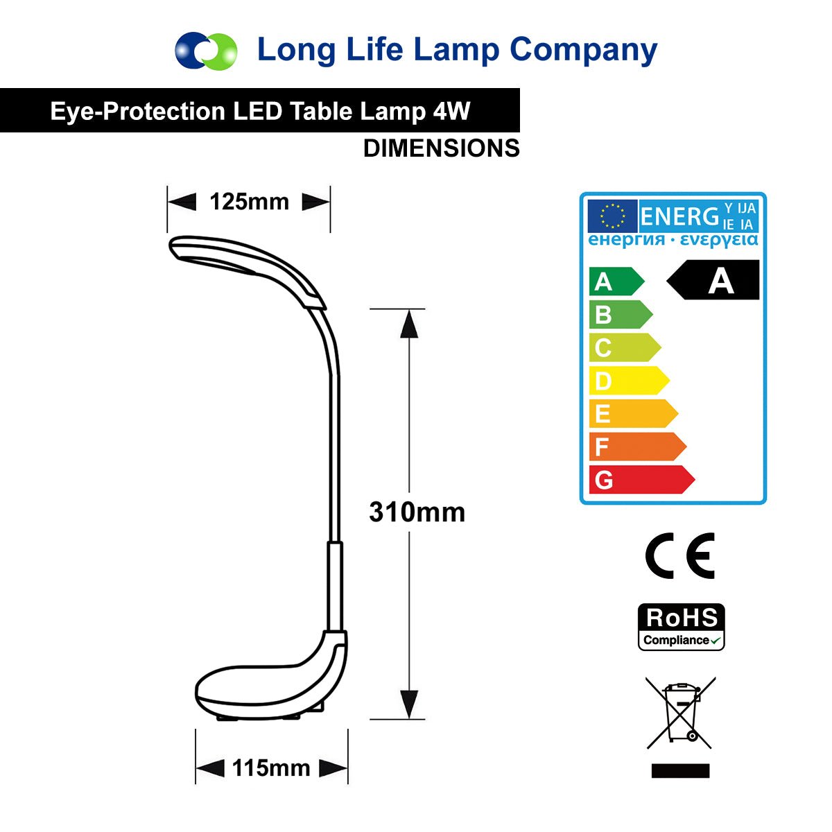 LED USB Rechargeable Portable Flexible 3 in 1 Table Desk Lamp Cool & Warm White - Energy Light Bulbs - Free delivery on all orders
