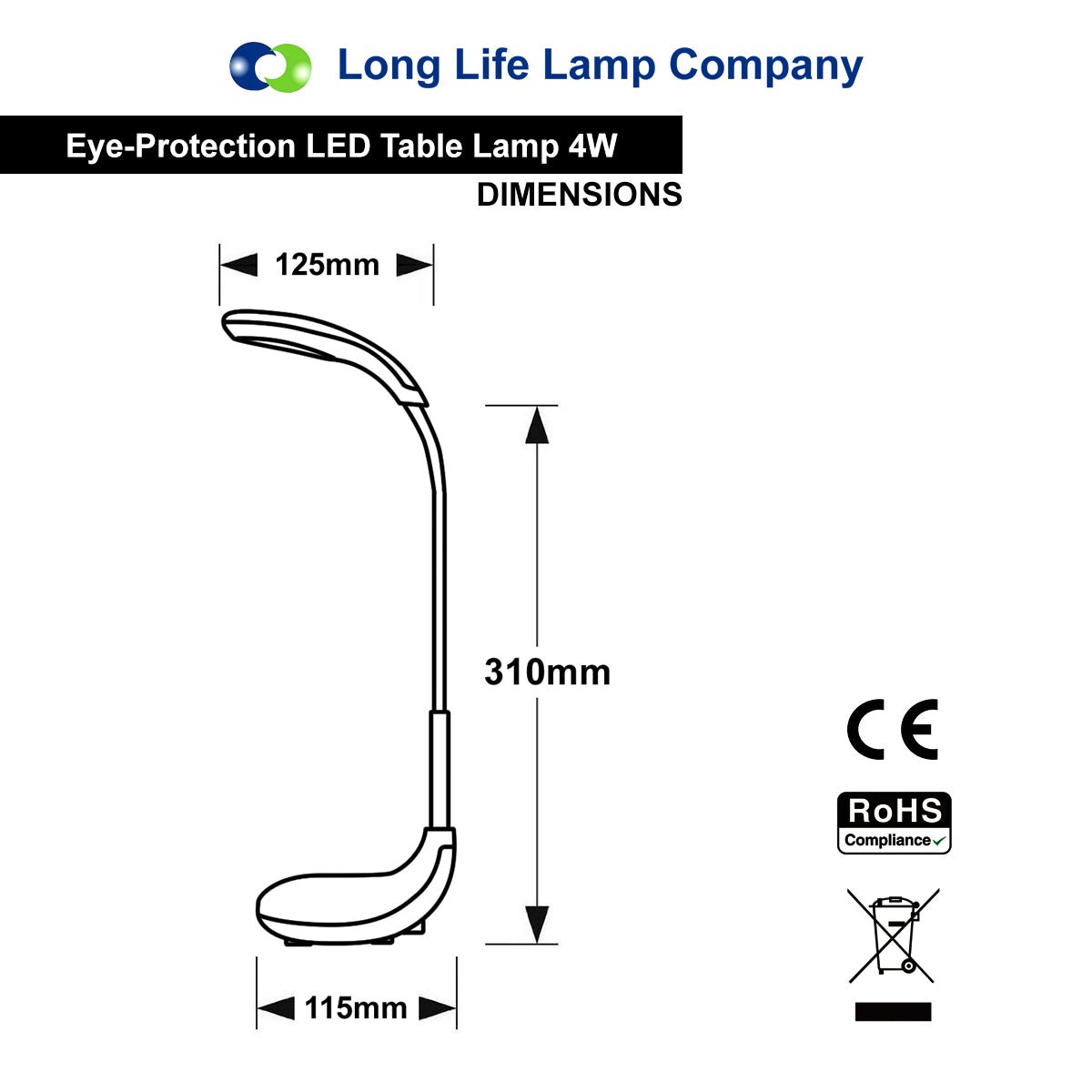LED USB Rechargeable Portable Flexible 3 in 1 Table Desk Lamp Cool & Warm White - Free delivery on all orders