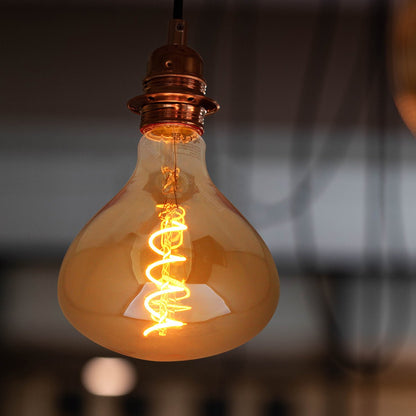 LED Vintage Classic Filament Light Bulb Gold Glass Tear Drop 4w E27 Coil - Energy Light Bulbs - Free delivery on all orders