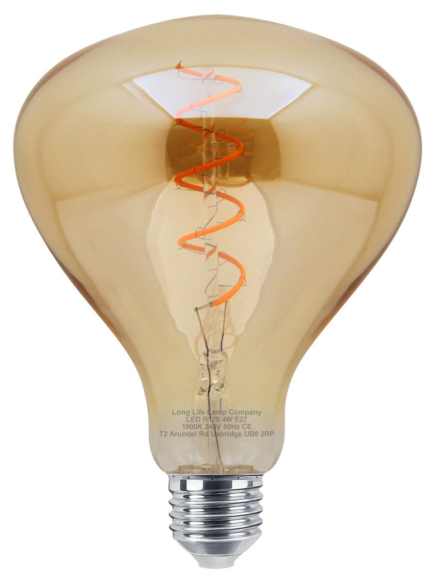 LED Vintage Classic Filament Light Bulb Gold Glass Tear Drop 4w E27 Coil - Energy Light Bulbs - Free delivery on all orders