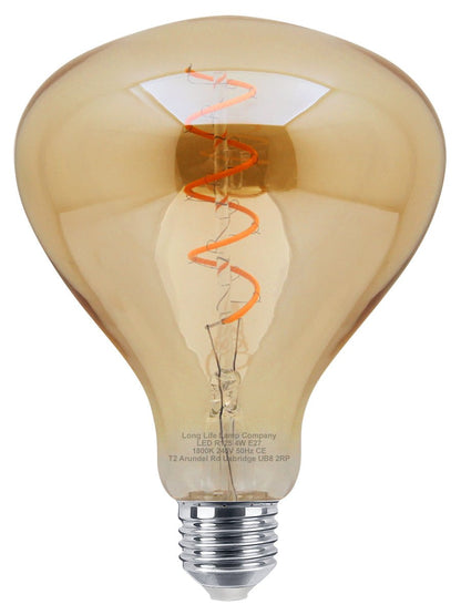 LED Vintage Classic Filament Light Bulb Gold Glass Tear Drop 4w E27 Coil - Energy Light Bulbs - Free delivery on all orders